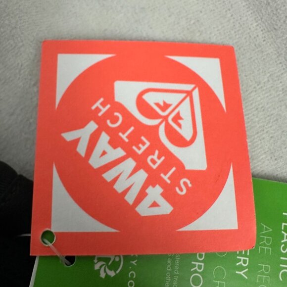 Roxy Womens 4-Way Stretch Black Athletic Shorts Sz Large Lightweight Activewear - Picture 4 of 14